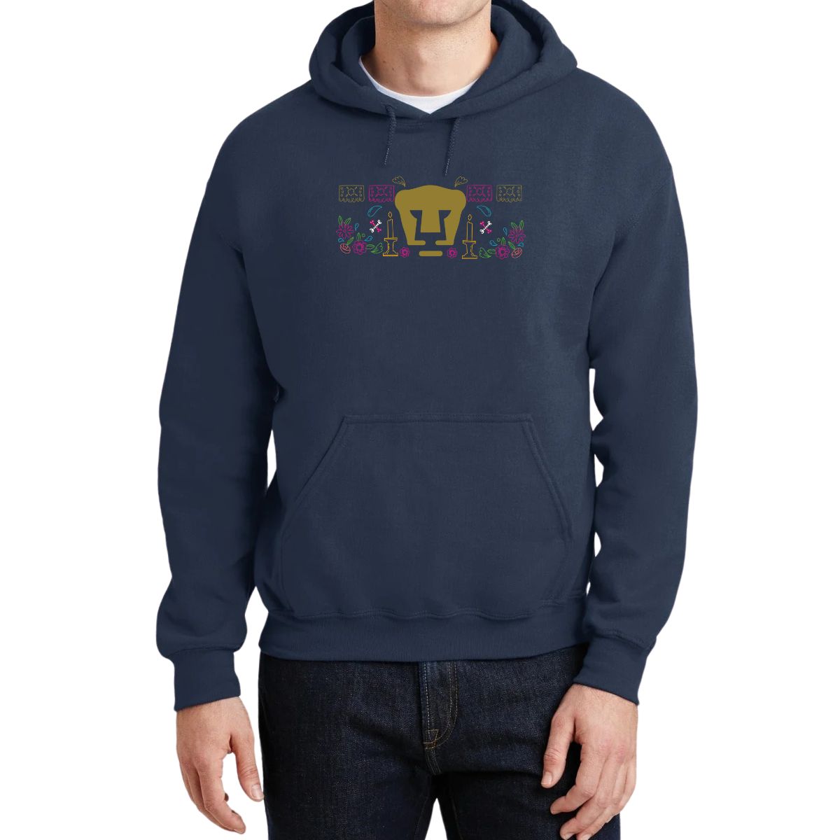 Sudadera Hombre Hoodie Pumas UNAM Día de Muertos Altar