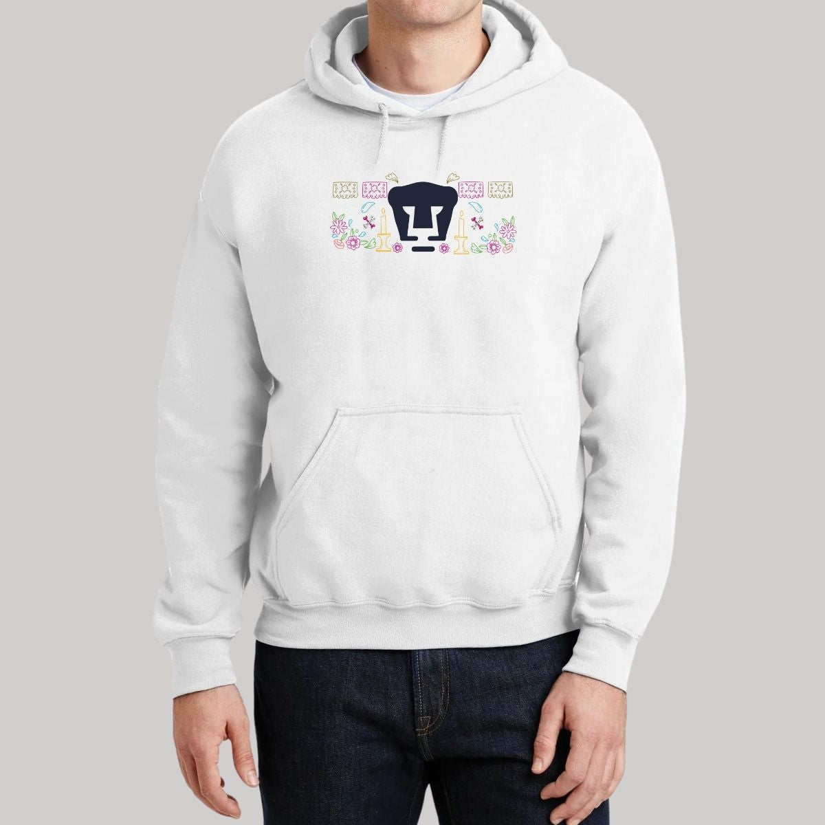 Sudadera Hombre Hoodie Pumas UNAM Día de Muertos Altar