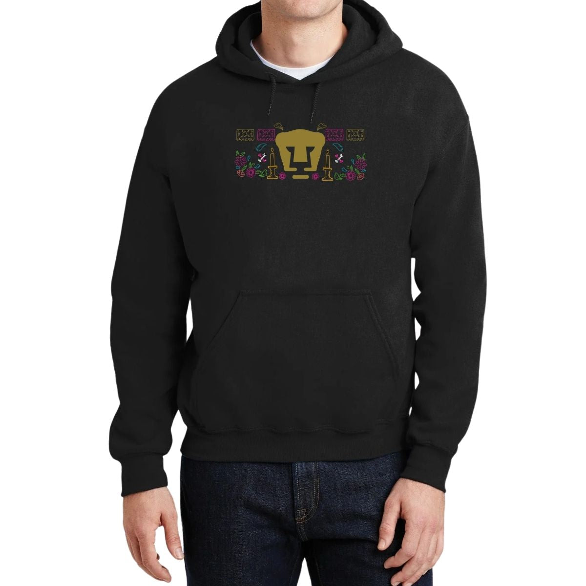 Sudadera Hombre Hoodie Pumas UNAM Día de Muertos Altar