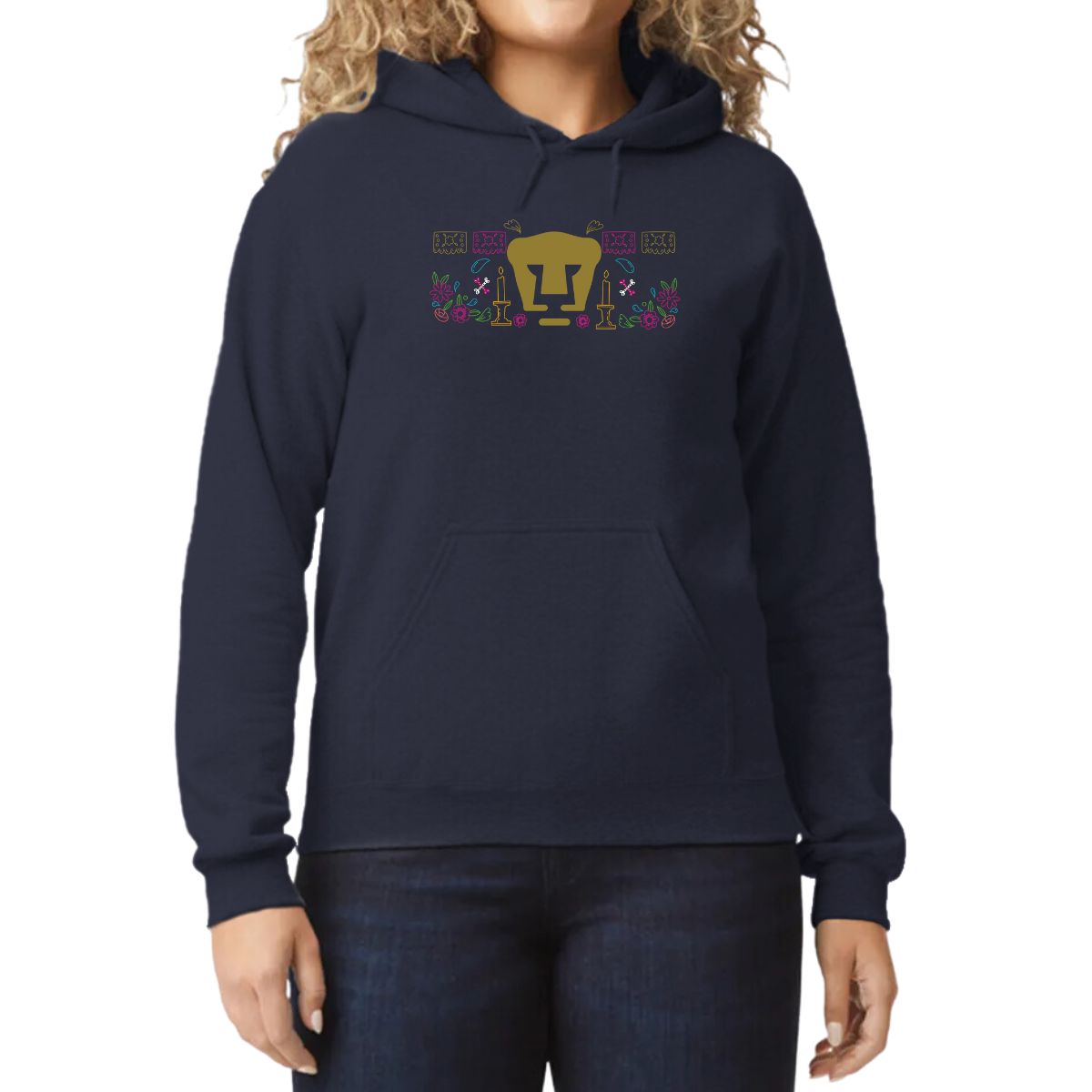 Sudadera Mujer Hoodie Pumas UNAM Día de Muertos Altar