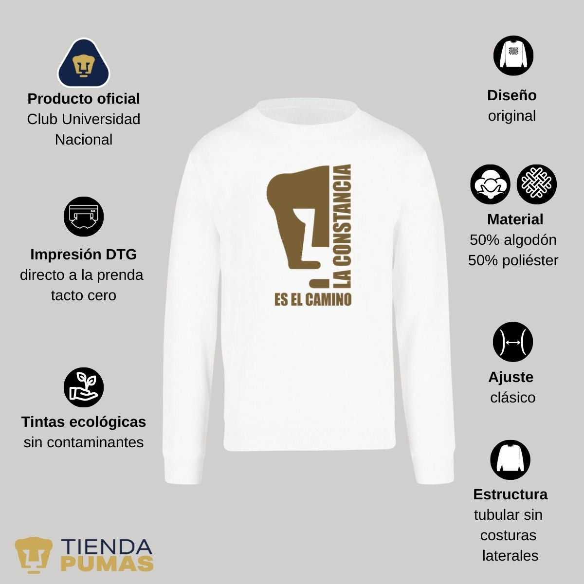 Sudadera Mujer Pumas UNAM La constancia