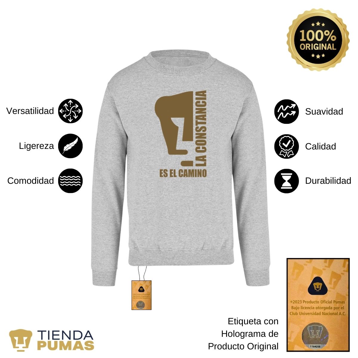 Sudadera Mujer Pumas UNAM La constancia