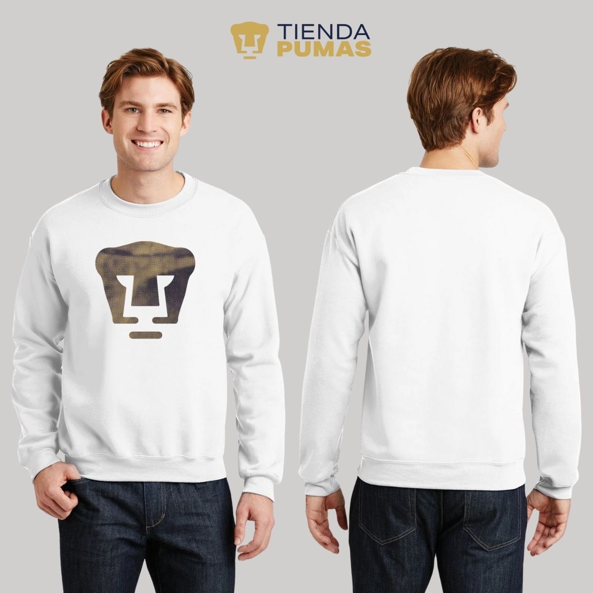 Sudadera Hombre Pumas UNAM Logo fusión