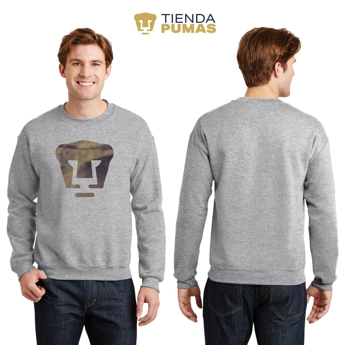 Sudadera Hombre Pumas UNAM Logo fusión