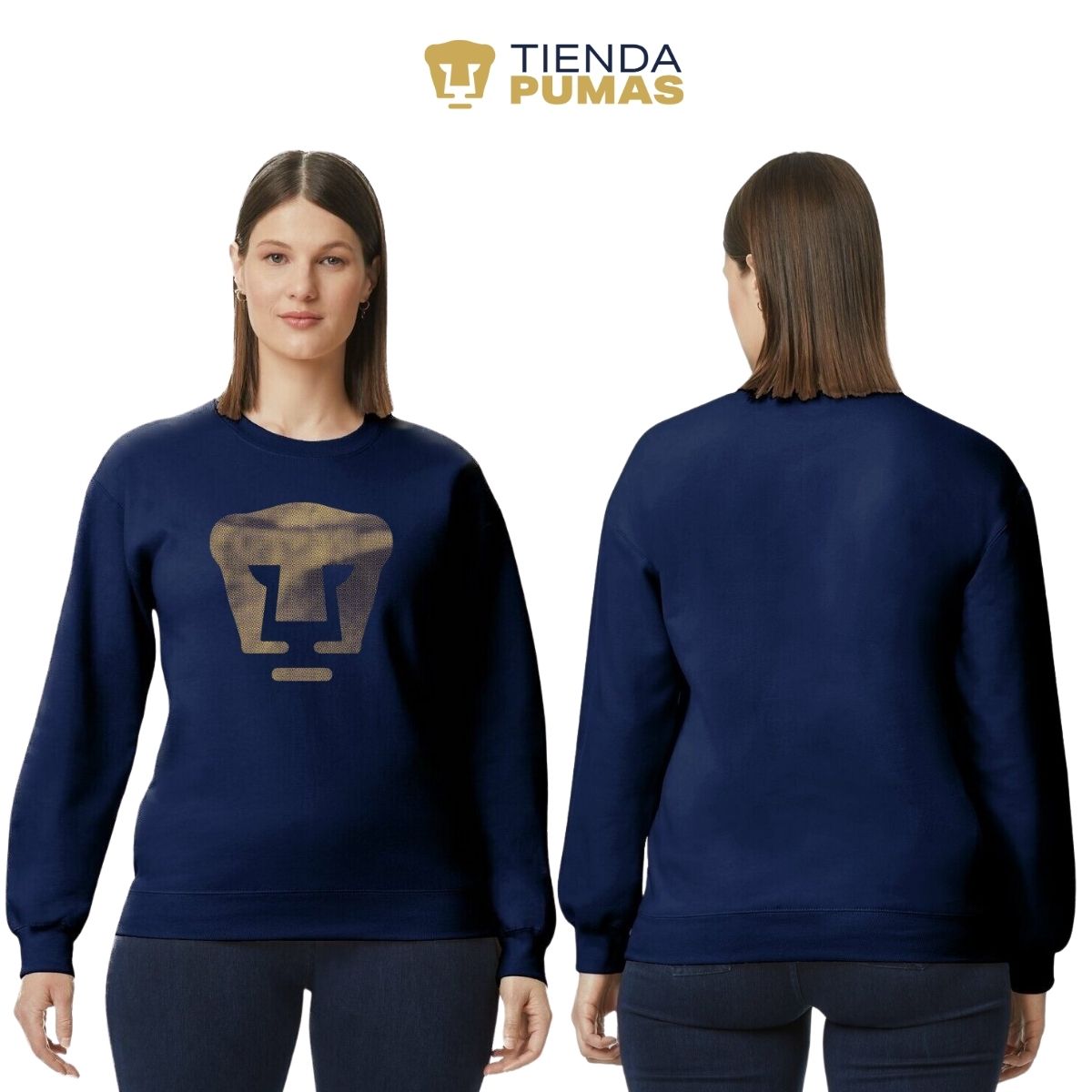 Sudadera Mujer Pumas UNAM Logo fusión