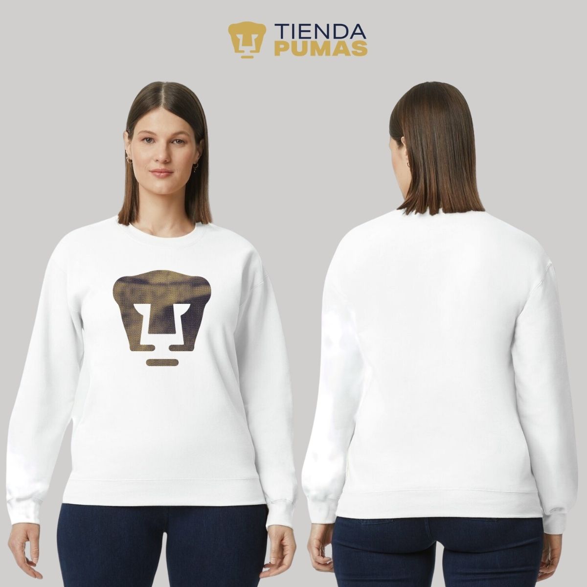 Sudadera Mujer Pumas UNAM Logo fusión