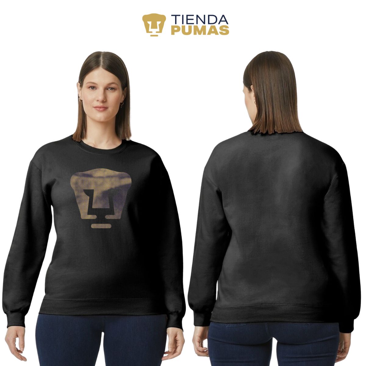 Sudadera Mujer Pumas UNAM Logo fusión