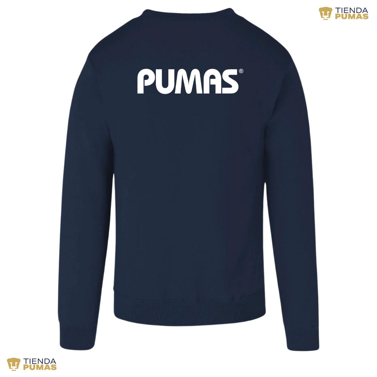 Sudadera Hombre Pumas UNAM Logo Monocromático Vinil