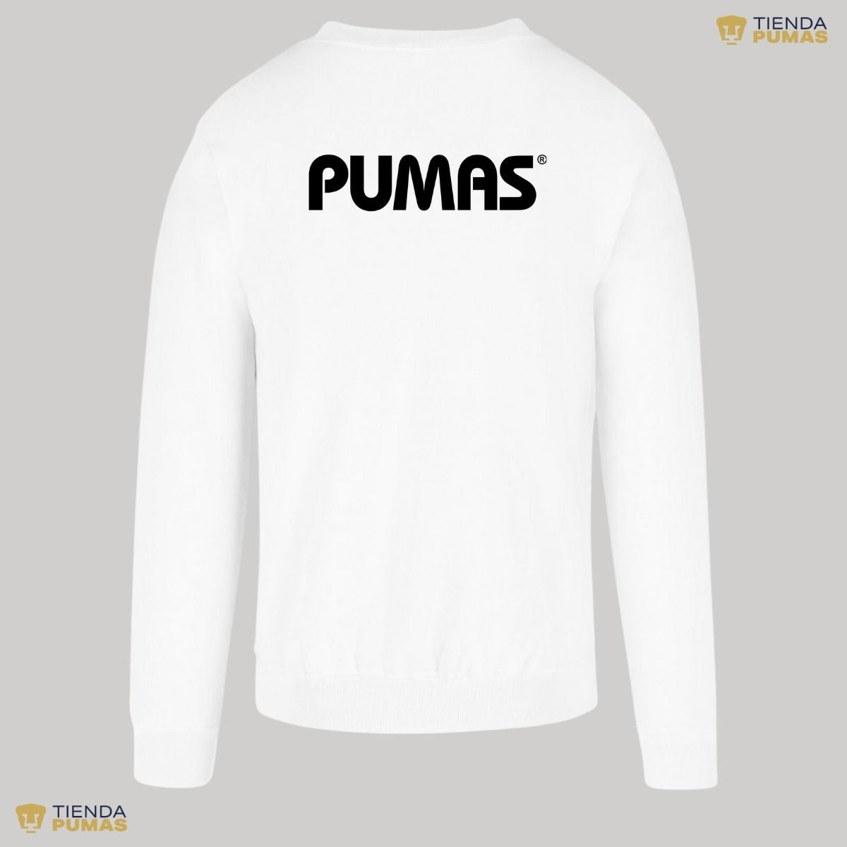 Sudadera Hombre Pumas UNAM Logo Monocromático Vinil