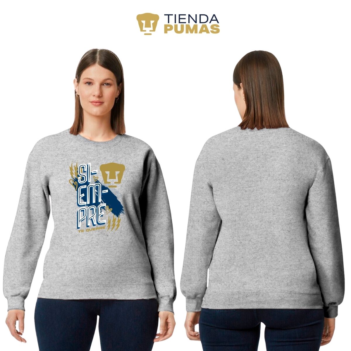 Sudadera Mujer Pumas UNAM Siempre te querré