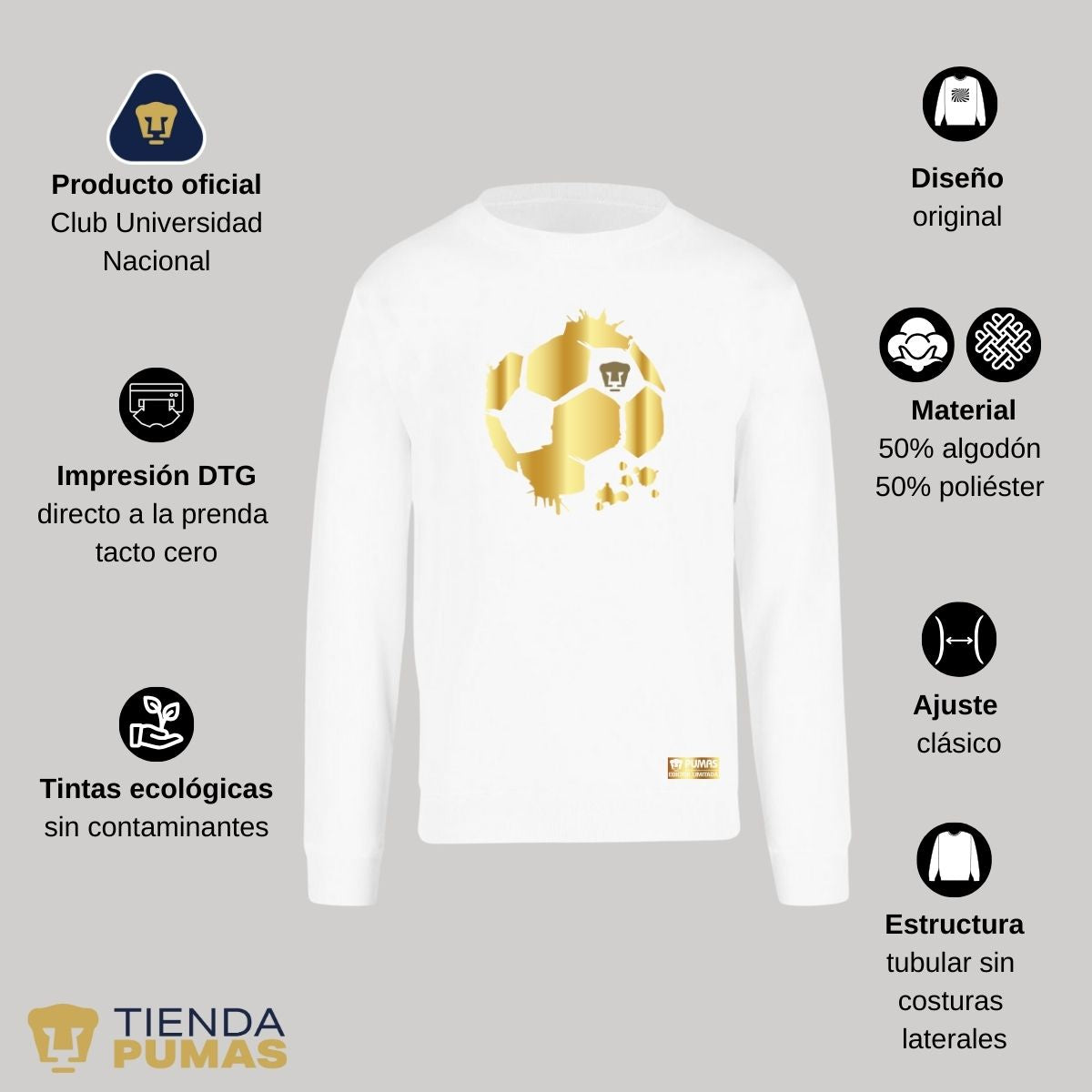 Sudadera Hombre Pumas UNAM Edición limitada 2