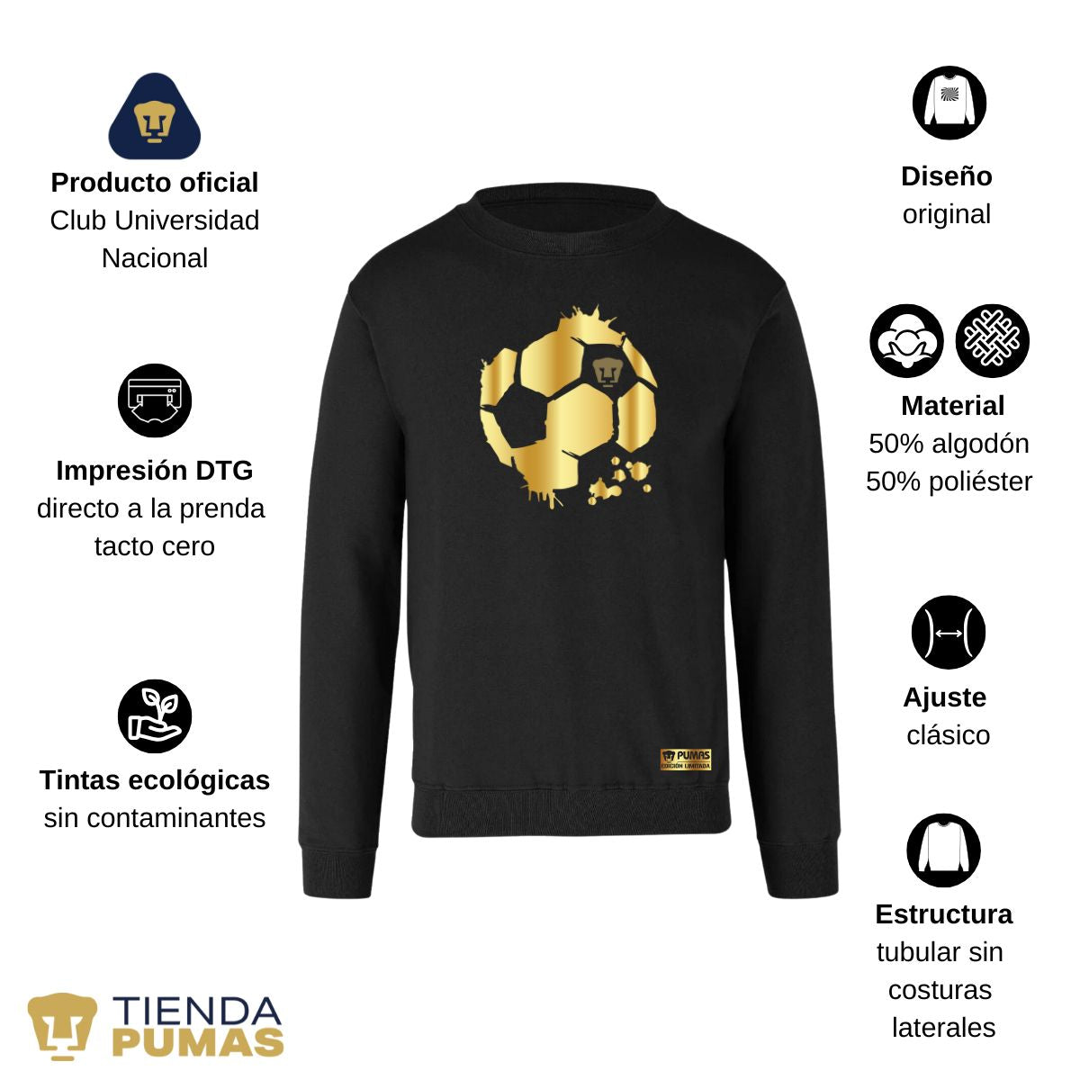 Sudadera Hombre Pumas UNAM Edición limitada 2