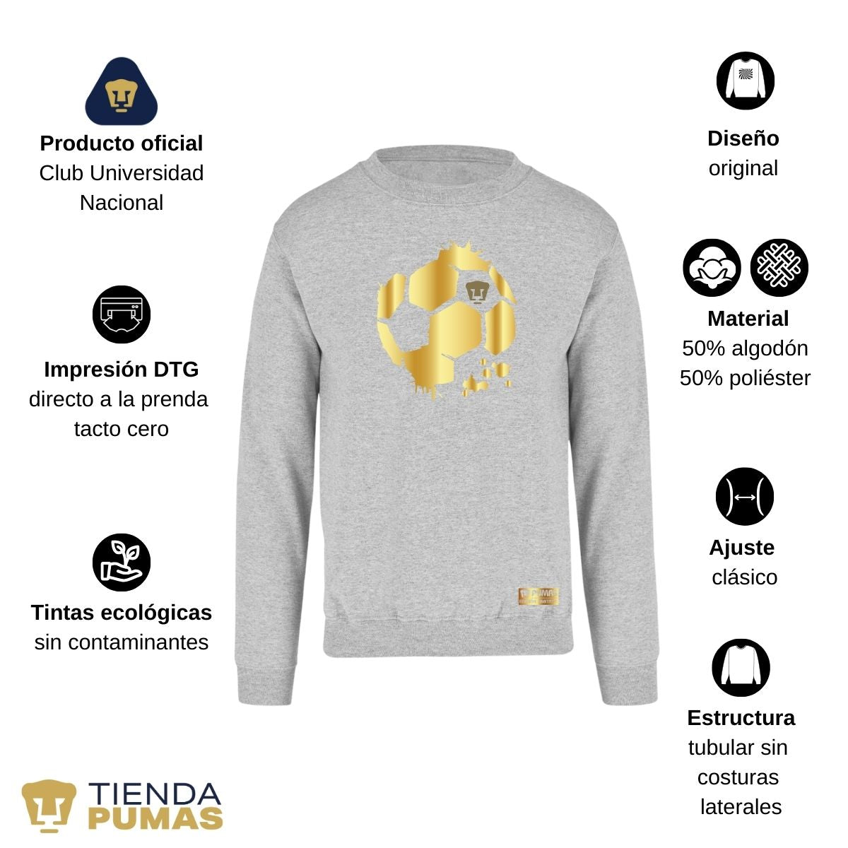 Sudadera Hombre Pumas UNAM Edición limitada 2