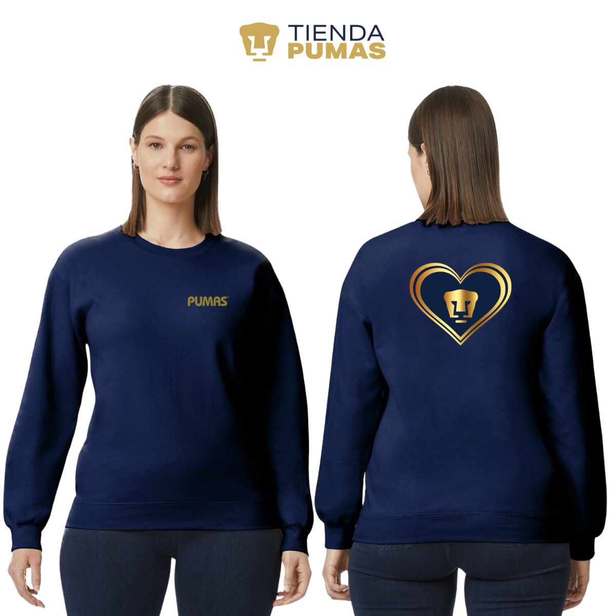 Sudadera Mujer Pumas UNAM Corazón Pumas