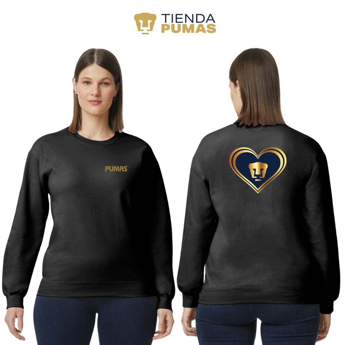 Sudadera Mujer Pumas UNAM Corazón Pumas