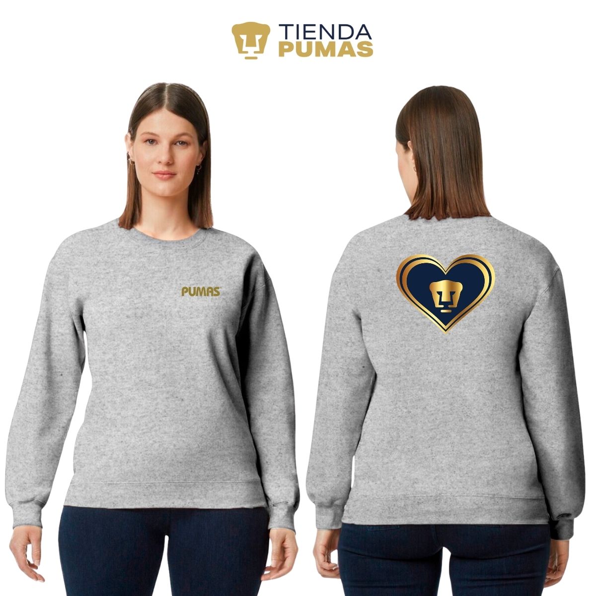 Sudadera Mujer Pumas UNAM Corazón Pumas