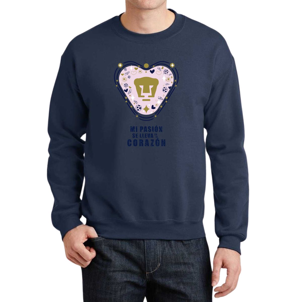 Sudadera Hombre Pumas UNAM Mi pasión