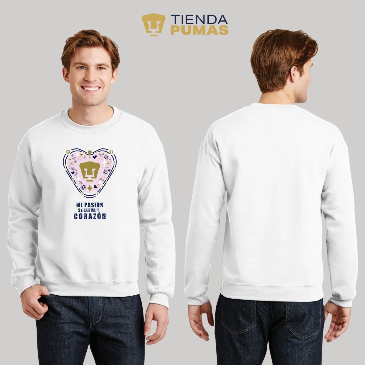 Sudadera Hombre Pumas UNAM Mi pasión