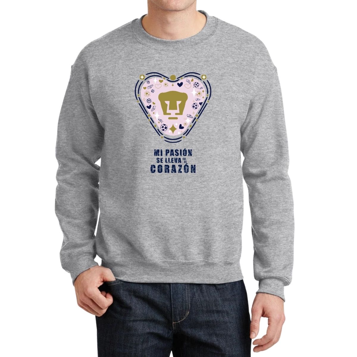 Sudadera Hombre Pumas UNAM Mi pasión