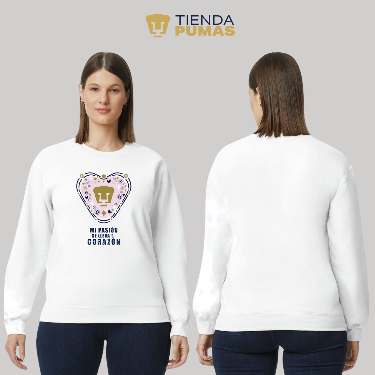 Sudadera Mujer Pumas UNAM Mi pasión