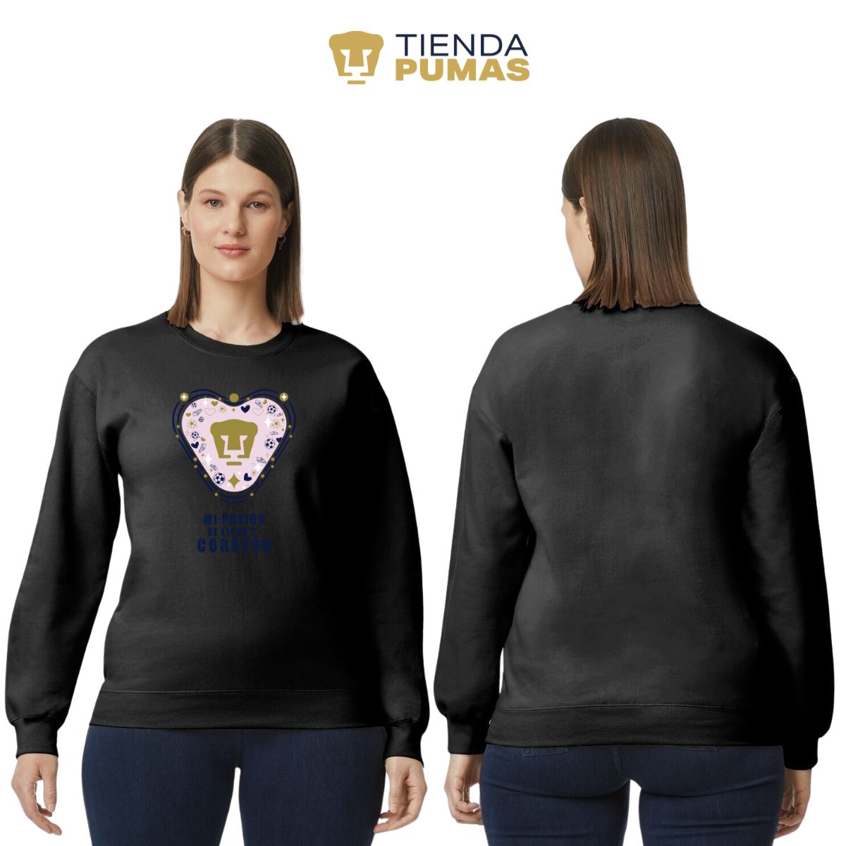 Sudadera Mujer Pumas UNAM Mi pasión