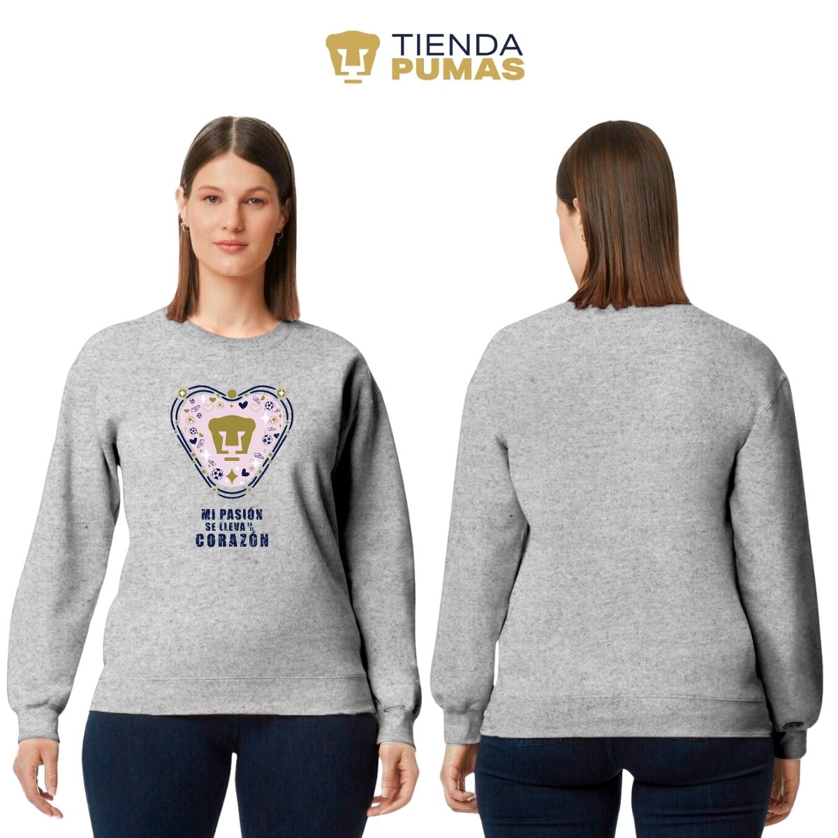 Sudadera Mujer Pumas UNAM Mi pasión