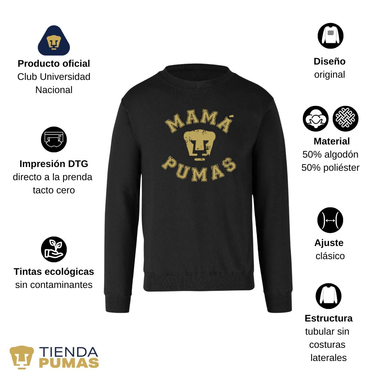 Sudadera Unisex Mamá Pumas