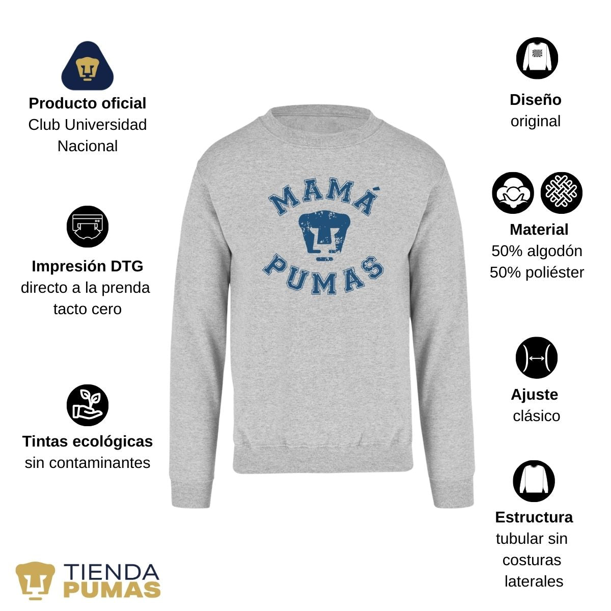 Sudadera Unisex Mamá Pumas