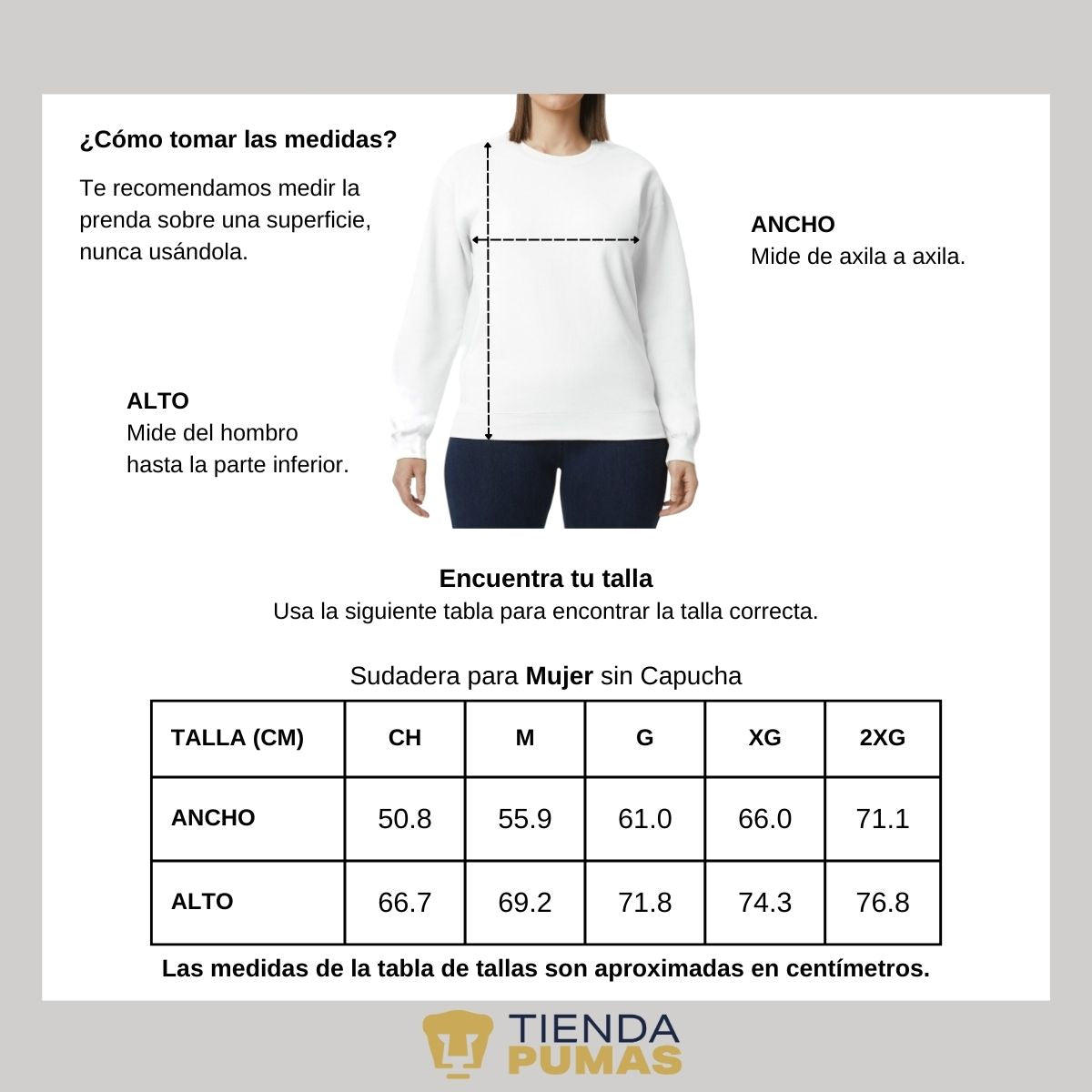 Sudadera Mujer Pumas UNAM Goyo Universidad