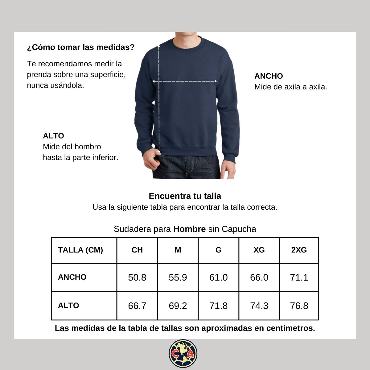 Sudadera Hombre América Campeón