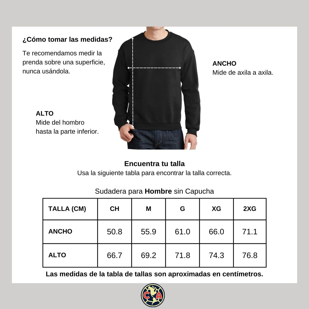 Sudadera Hombre América Campeón