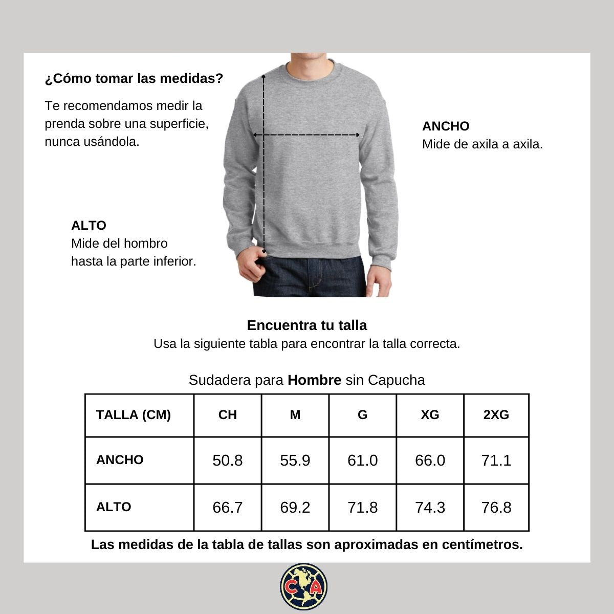 Sudadera Hombre América Campeón AP 2023