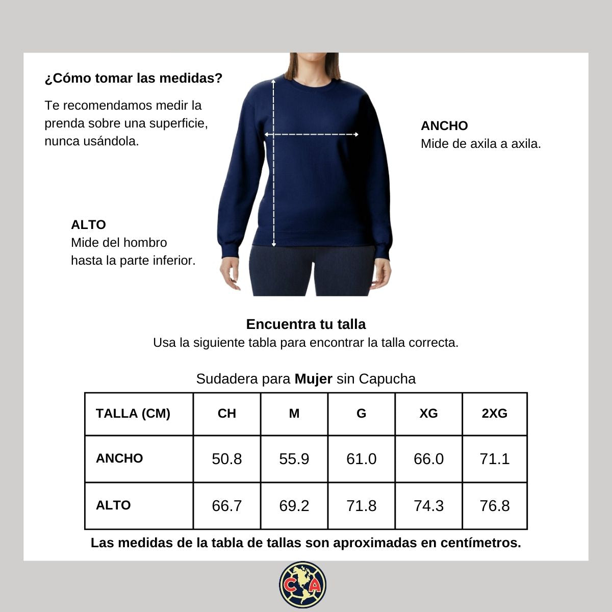 Sudadera Mujer América Campeón AP 2023