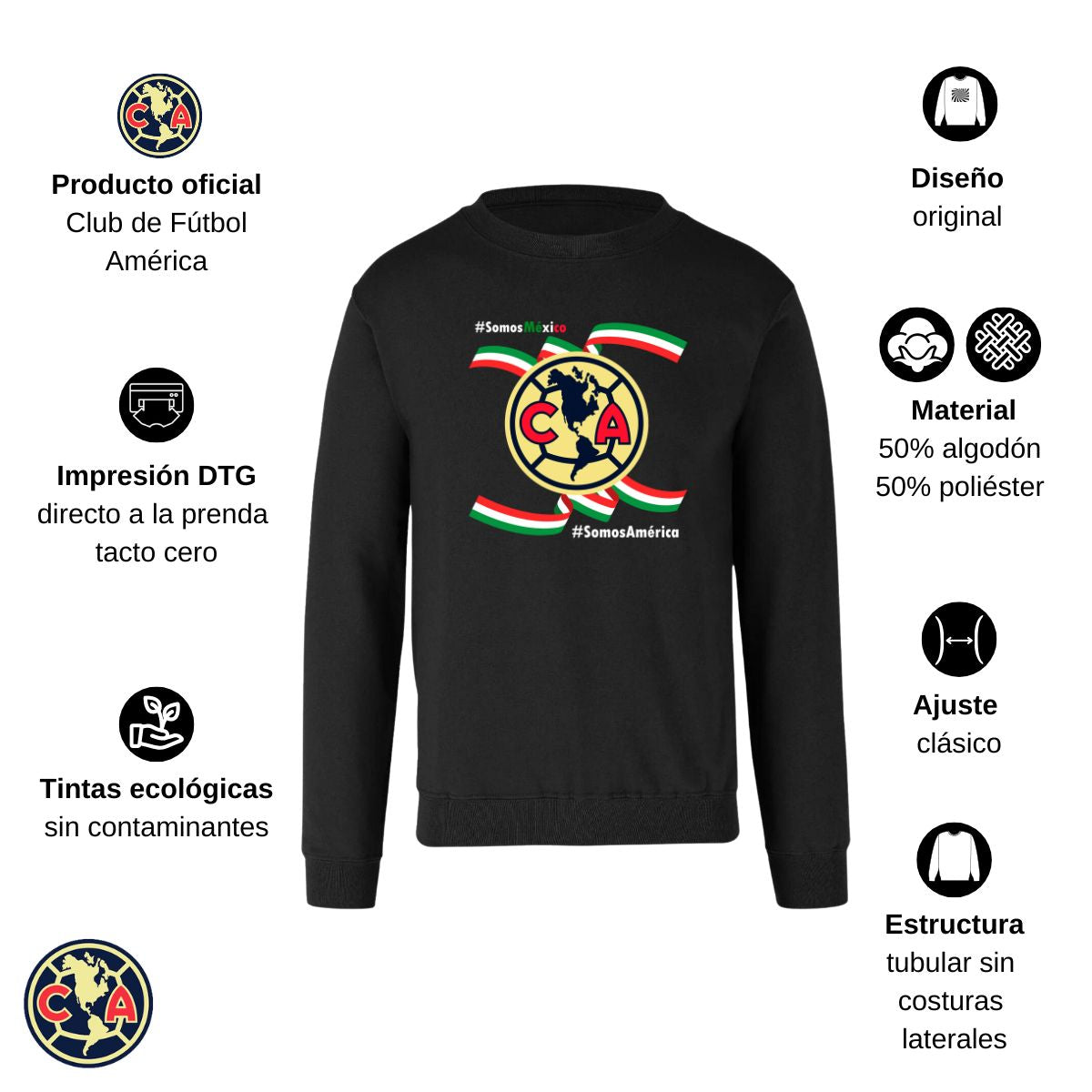 Sudadera Hombre América Independencia México