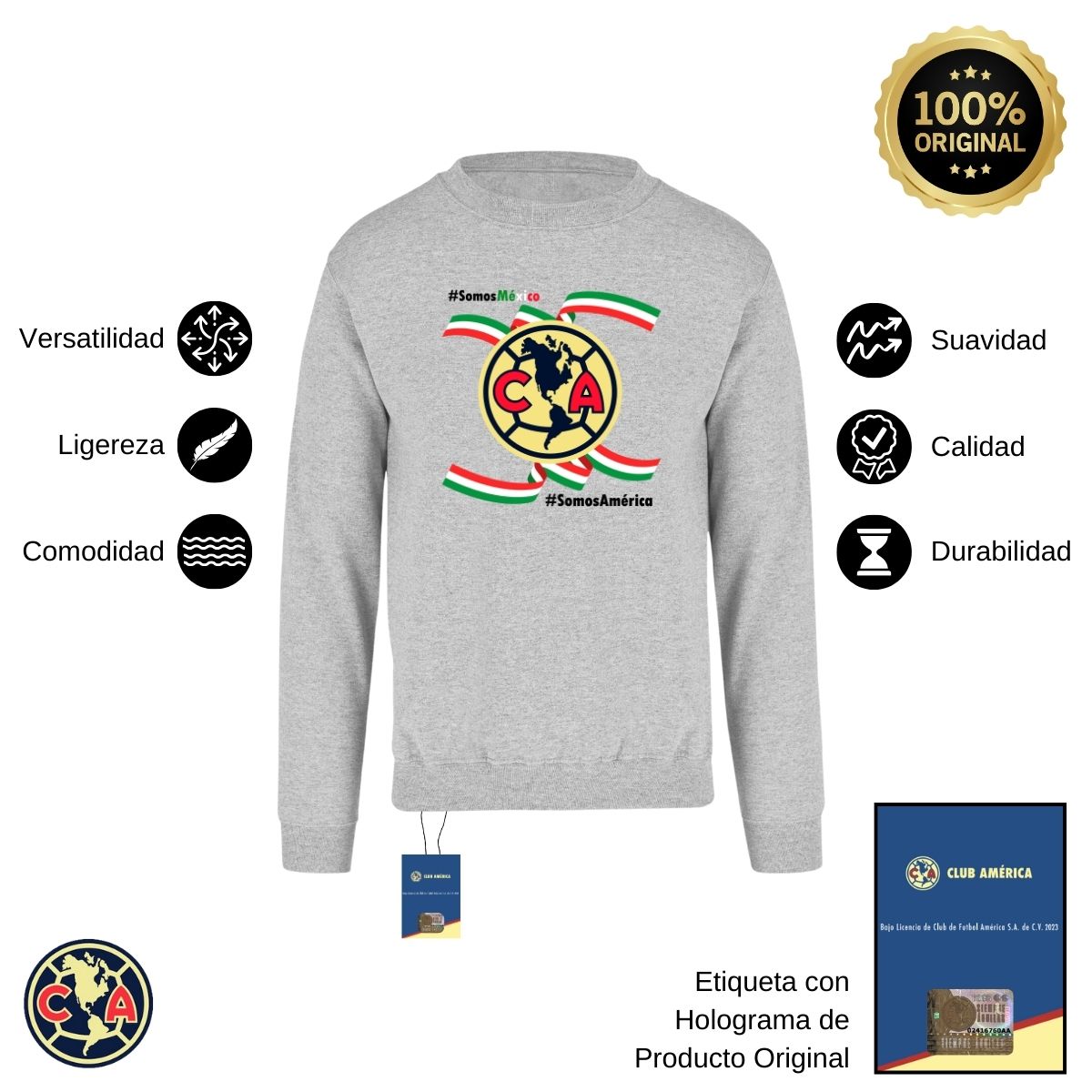 Sudadera Hombre América Independencia México