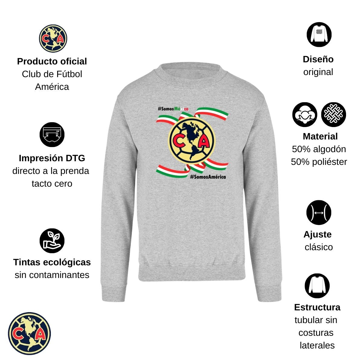 Sudadera Hombre América Independencia México