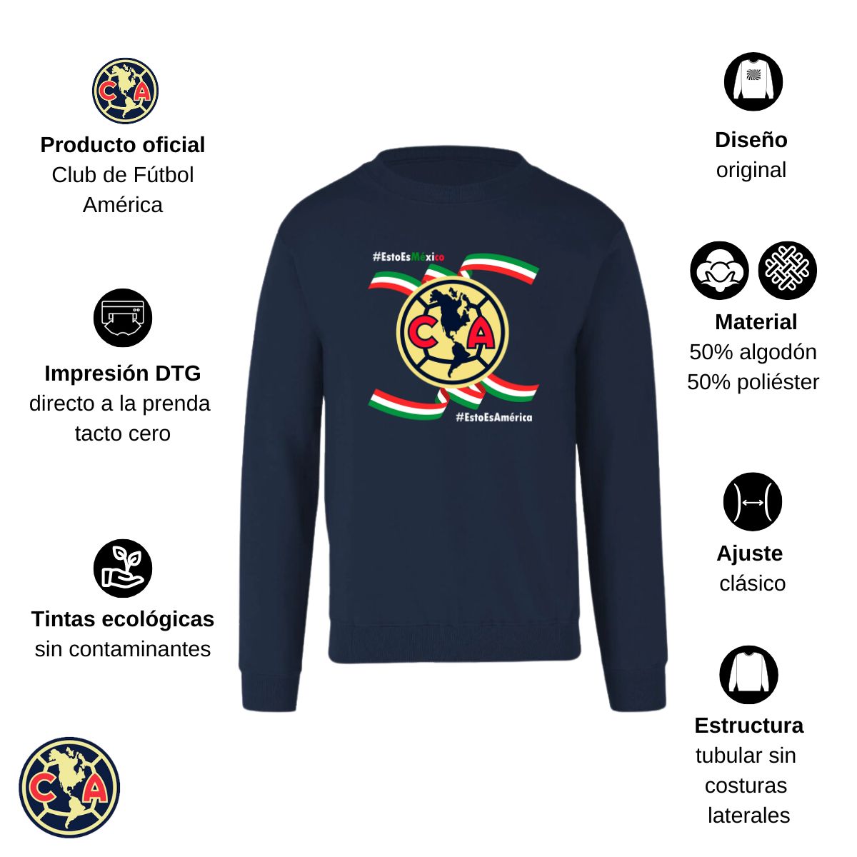 Sudadera Mujer América Independencia México