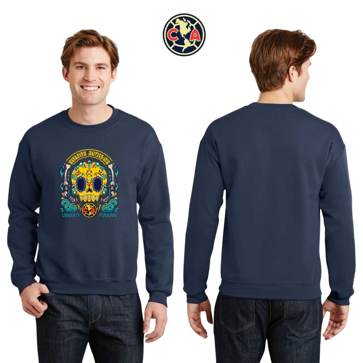 Sudadera Hombre América Día de Muertos