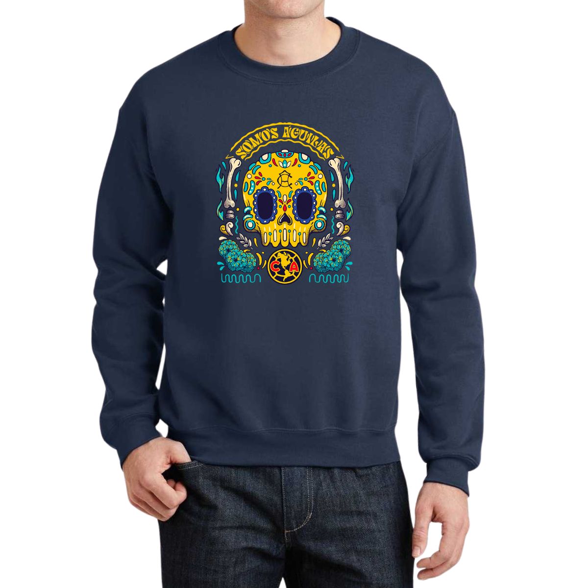 Sudadera Hombre América Día de Muertos