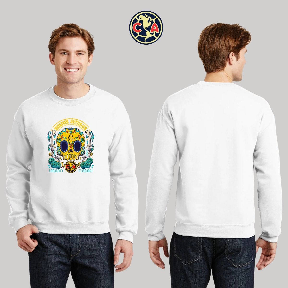 Sudadera Hombre América Día de Muertos