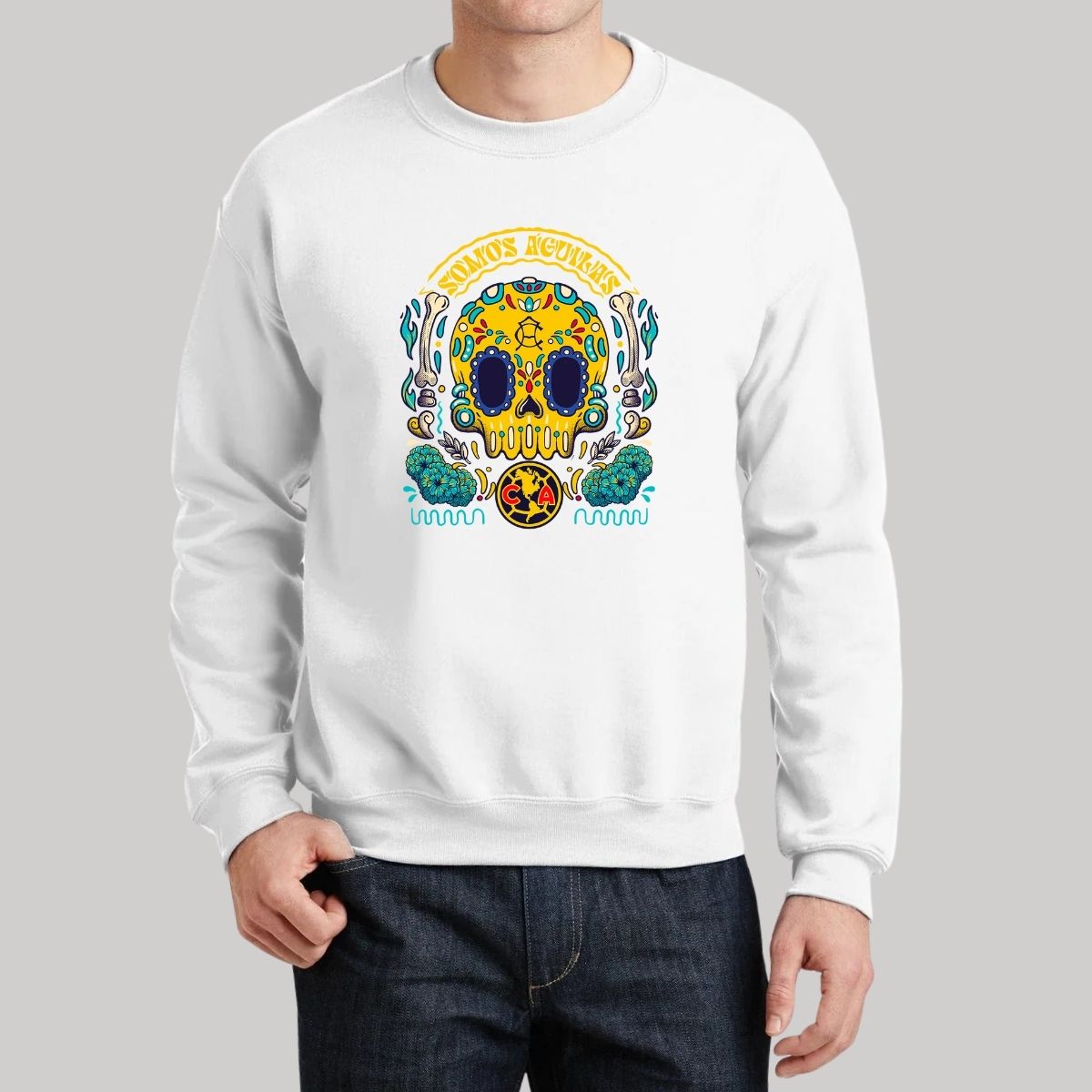 Sudadera Hombre América Día de Muertos