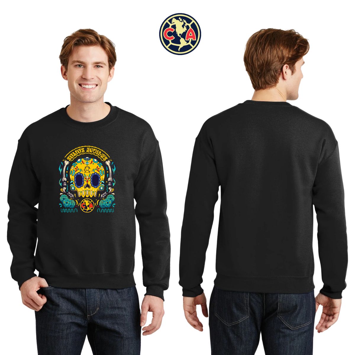 Sudadera Hombre América Día de Muertos