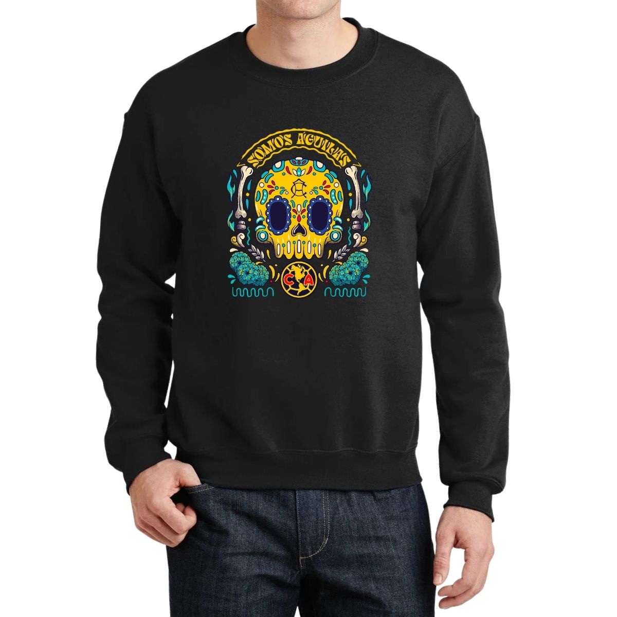 Sudadera Hombre América Día de Muertos