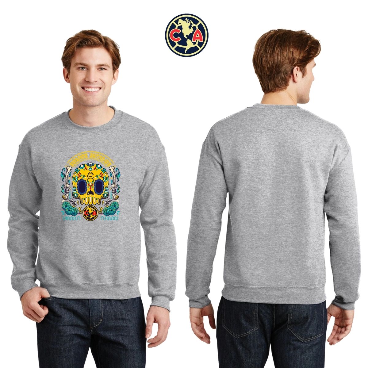 Sudadera Hombre América Día de Muertos