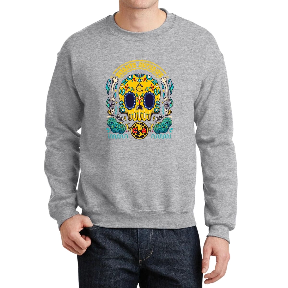 Sudadera Hombre América Día de Muertos