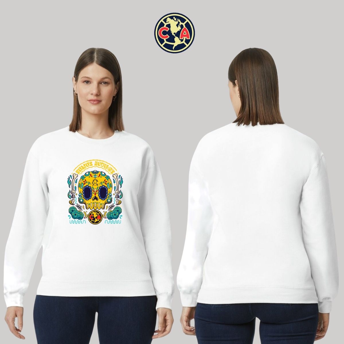 Sudadera Mujer América Día de Muertos