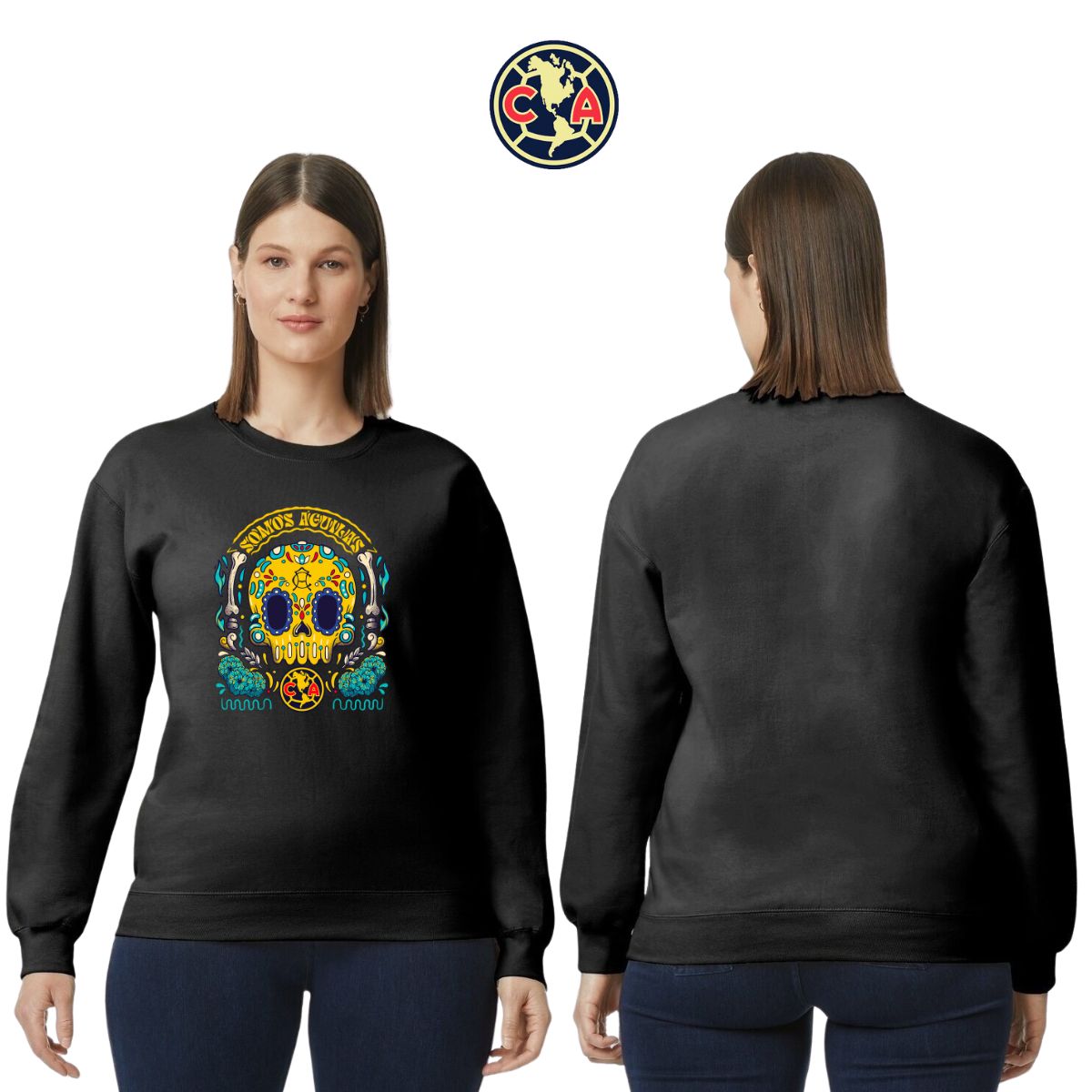 Sudadera Mujer América Día de Muertos