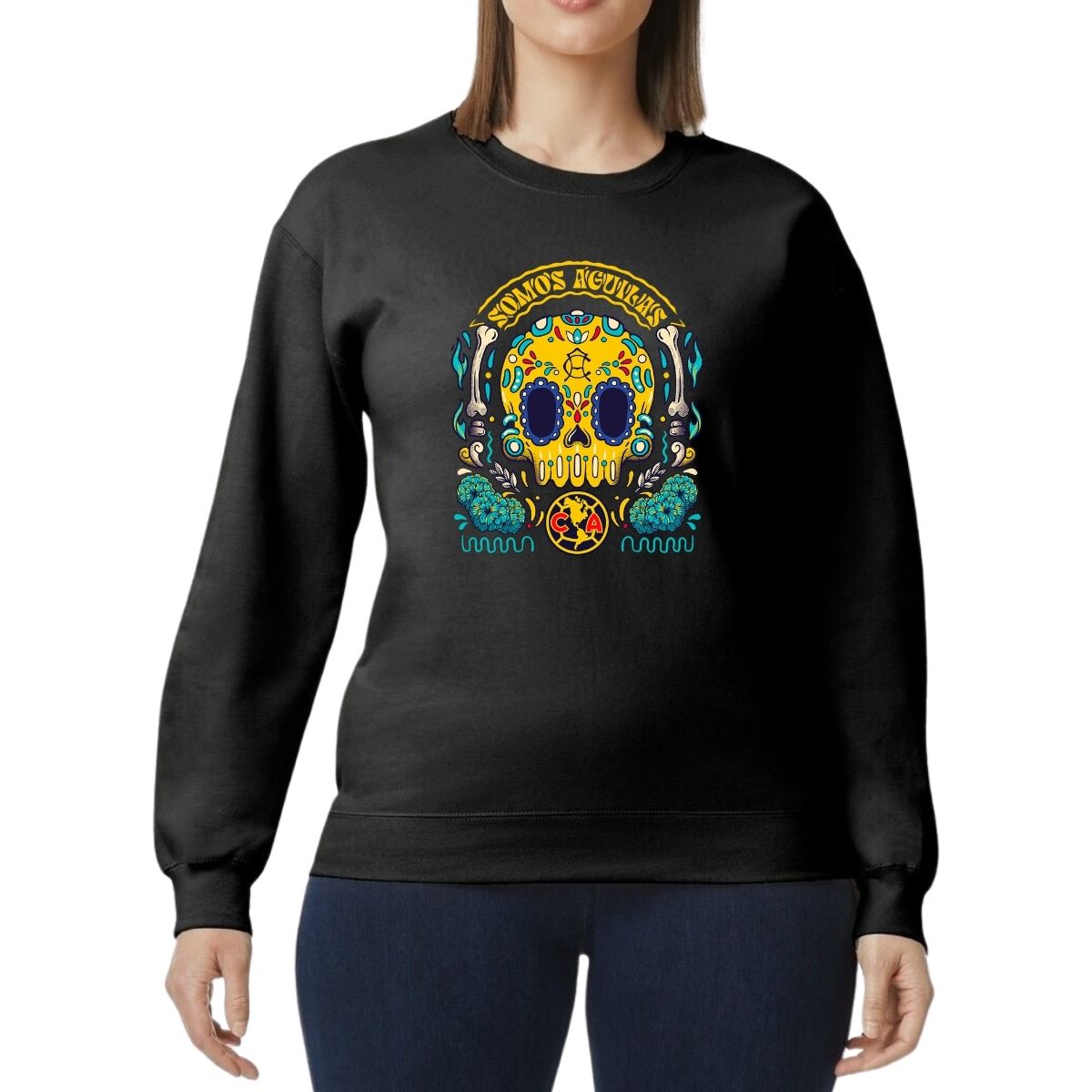 Sudadera Mujer América Día de Muertos