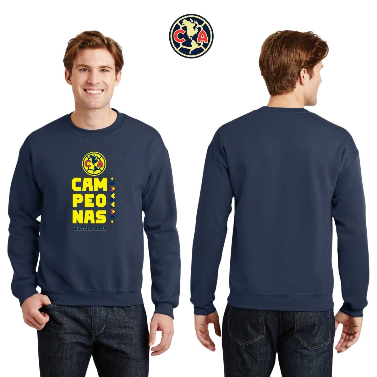 Sudadera Hombre América Campeonas Cl 2023