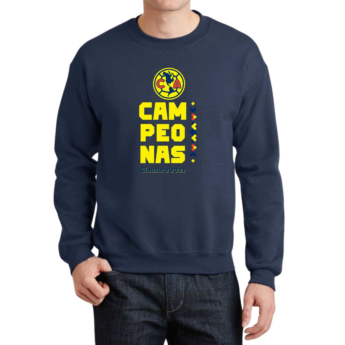 Sudadera Hombre América Campeonas Cl 2023